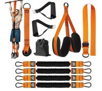 Bandas De Ejercicio Para Barras De Dominadas - Correas De Entrenamiento Ajustables | Accesorios De Resistencia Para Rutinas En Casa Gimnasio Exterior Interior Brazos Espalda Pecho Hombros Core Soporte