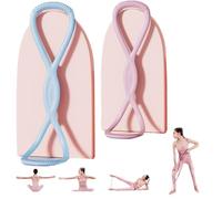 Bandas de escultura corporal, banda de ejercicio, banda de resistencia para alterar el cambio, bandas de resistencia con asas para entrenar, expansor de pecho, cuerda de yoga de cuerpo completo (15 +