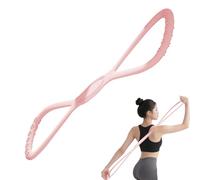 Bandas de fitness - Bandas elásticas de ejercicio en forma de 8 | Accesorio de Yoga de Silicona para Entrenamiento Muscular Estiramiento Brazo Hombro Espalda Recuperación Viaje Hogar Deporte