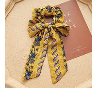 Bandas De Goma Elásticas Con Estampado Floral, Coletero Con Lazo Dulce Para Mujer Y Niña, Accesorios Para El Cabello Con Nudo Diy