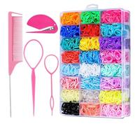 Bandas de goma para el pelo para niños, herramientas de peinado y accesorios, bandas elásticas para el pelo para peinados creativos