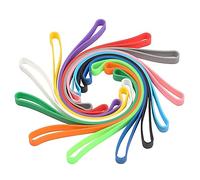 Bandas de Goma Silicona,12 pcs Gomas Elasticas Colores Bandas De Goma De Tracción Fuerte Elasticos Cinta de Embalaje,para Libros, Artísticos,Cocinar,Enrollar,Bolsas de Deporte,Oficina,Casa(12colores)