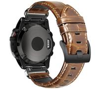 Bandas de grano superior de 22 mm para Garmin Fenix 8 47mm/7/6/5, correas de negocios con patrón de cocodrilo compatibles con Forerunner 935/945/745/965/970, Instinct 3 45 mm, Epix Pro 47 mm