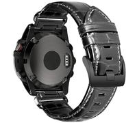 Bandas de grano superior de 22 mm para Garmin Fenix 8 47mm/7/6/5, correas de negocios con patrón de cocodrilo compatibles con Forerunner 935/945/745/965/970, Instinct 3 45 mm, Epix Pro 47 mm