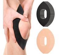 Bandas de kinesiología para rodilla 20 unidades,precortadas para alivio del dolor de rodilla y apoyo,Vendaje Deportivo,banda elástica atlética para estabilidad de la rodilla(Color de piel y negro)