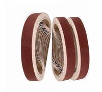 Bandas de lija, 10 unidades 25 x 762 mm, for lijado en seco y húmedo, grano P80/600/1000, banda óxido aluminio multigrano (240, 320, 400, 600, 800)(320 400 600 800 1000)