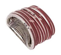 Bandas de Lija Bandas de lijado abrasivas grano 40-600, banda con pantalla 40 a 600, paño for lijadora 9x533mm, 10 Uds(240)