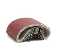 Bandas de Lija Correas de lijado abrasivas Zirconia, 11 Uds., 75x533mm, 80/120/150, lijadora alúmina grano mixto, juego correas, accesorios for herramientas afiladoras Para pulir