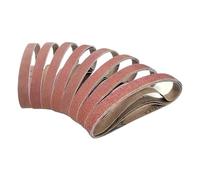Bandas de Lija Lijadora de banda pequeña 520 x 20 mm, 10 unidades, 60/100/240/320/800 n.°, for pulir acero inoxidable, eliminar óxido y tela abrasiva(10Pcs 240 Grits)