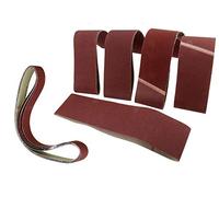 Bandas de lijado, 100 mm x 915 mm, herramienta abrasiva para carpintería, materiales de construcción, textiles, pulido de metales (5 unidades, grano 600)