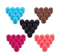 Bandas de lijado Caps, 10 tapones de goma for lijar uñas, removedores de esmalte de gel, brocas for uñas de grano 80/120/180, varios tamaños, multicolor(Deep Blue)