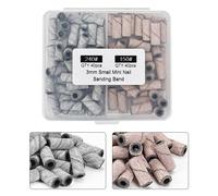 Bandas de lijado de grano 80/120/150/180/240 de acero inoxidable, mandril, accesorios de manicura eléctrica, herramienta de equipo de salón, suministros de arte portátiles