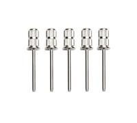 Bandas de Lijado de Uñas 5 uds tapas de goma for uñas bloque taladro cortadores brocas for manicura pedicura Para técnicos de uñas(Silver-5PC)