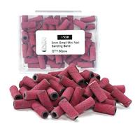 Bandas de lijado de uñas, brocas eléctricas de gel UV, removedor de esmalte acrílico adecuado para uñas, accesorios de herramientas, cabezales de molienda cilíndricos, bandas de lijado, anillos de