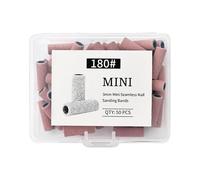 Bandas de Lijado para Taladro de Uñas,50 Piezas De Suministros De Manicura Compactos Con Estuche De Almacenamiento | Mini Bandas De Lijado Para Taladro De Uñas | Do Domu Biura Sypialni Apartamentu Zim