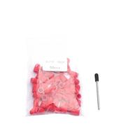 Bandas De Lijado Para UñAs 50 Uds. Accesorios de taladro de uñas de plástico rojo tapas de bloque mandril removedor de Gel cuidado de los pies cutícula(5x11 180 Grit)