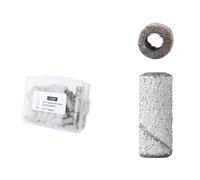 Bandas De Lijado Para UñAs For taladro de uñas, Mini lima de banda de arena, pulido de uñas, limpieza de cutículas, sin broca de mandril de acero inoxidable(White 150(100PCS))