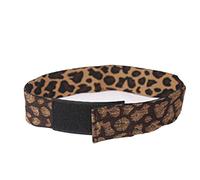 Bandas de madera con impresión de leopardo: banda elástica ajustable con motivo animal de moda | Fijar bandas para pelucas de encaje delantero en una banda de peluca cómoda y segura