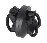 Bandas de montaje de silicona para luces de bicicleta, paquete de 2 con manillar y ajuste de poste (con soporte)