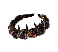 Bandas de peine para mujer - Diadema de pelo antideslizante con dientes, bandas anchas para niñas envueltas en - Señoras niñas adolescentes Styling diario casa viaje evento desplazamiento