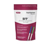 Bandas de prueba de ovulación y pregnancia BFP, fabricadas en N. América, ovulación de 40 LH y pruebas de pregnancia de 10 hcg, kit de predictor temprano para fertilidad de Fairhaven Health