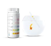 Bandas De Prueba De Tanque De Peces - 6 en 1 Kit De Prueba De Agua De | Acuario Con 100 Bandas, Prueba Para GH, El, PH, Dureza De Carbonato, Cloro,