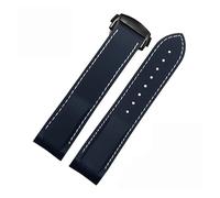 Bandas de reloj de silicona de goma de 20 mm de 20 mm para accesorios para hombres de la banda de vigilancia Omega 300 300
