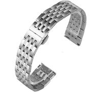 Bandas de reloj Strapa ajustable de reemplazo de malla de acero inoxidable Banda para relojes transpirables e impermeables 14 mm (color: 18 mm)