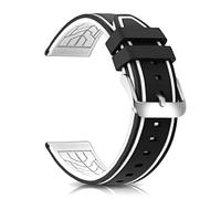Bandas de relojes de silicona modelo de reemplazo de reloj de goma 20 mm 22 mm 24 mm 26 mm Línea impermeable Hebilla de plata para hombres y mujeres Sport