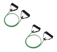 Bandas De Resistencia 5 Levels Resistance Bands with Handles Training Pull Up Band Gym Exercise Rubber(2PCS-Green Green)