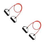 Bandas De Resistencia 5 Levels Resistance Bands with Handles Training Pull Up Band Gym Exercise Rubber(2PCS-Red Red)
