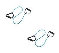 Bandas De Resistencia 5 Levels Resistance Bands with Handles Training Pull Up Band Gym Exercise Rubber(2PCS-Blue Blue)