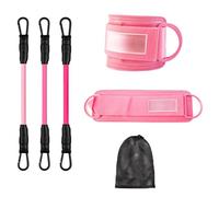 Bandas de resistencia a los tobillos con muñecas, bandas de tobillo para trabajar, puntos de entrenamiento de pilates con muñecas. Bandas de resistencia al estiramiento ajustables para elaborar el