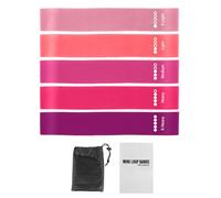 Bandas De Resistencia Al Ejercicio - 5 Piezas TPE 60x5cm | Banda De Ejercicio | Banda De Ejerciicio De Bucle De Resistencia | Bandas para Yoga, Gimnasio, Entrenamiento Físico, Equipos En Interiores Y