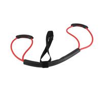 Bandas de Resistencia con Mango cómodo, Banda de Entrenamiento para Fortalecer Brazos y Espalda, Banda elástica portátil para Hacer Ejercicio en casa, Incluye cinturón para la (Rojo 20LB)