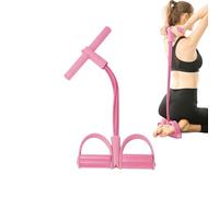 Bandas de Resistencia con Mangos - Tensor de Pedal para Entrenamiento - Elástico De 4 Tubos para Estiramiento Tobillero para Yoga, Deporte, Gimnasio, Exterior, Interior, Fitness Y Entrenamiento