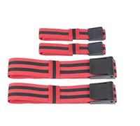 Bandas de Resistencia de Tela Bandas elásticas de restricción del Flujo sanguíneo for Ejercicios oclusión. Ideales for Entrenamientos intensos Que ayudan(Red,4 Straps)