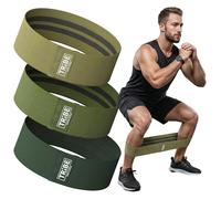 Bandas de Resistencia de Tela para Entrenar - Bandas de glúteos para Mujeres y Hombres - Juego de Bandas de Resistencia para Ejercicio - Bandas de Resistencia para piernas