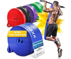 Bandas de Resistencia Elástica + Guía de Entrenamiento | Pull Up Bands Yoga Pilates Calistenia Deporte | Banda de Tracción para Musculacion Fitness y Estiramientos | Gimnasio en casa Ejercicio Gym