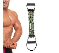 Bandas de resistencia | Extensor de látex natural con 3 agujeros para estiramiento - Equipo Fitness 3 agujeros para Yoga Gimnasio Entrenamiento con Bandas Expansor Pecho