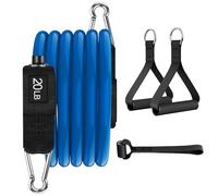 Bandas de resistencia individuales para terapia física, entrenamiento de resistencia, gimnasio y equipo de entrenamiento en casa, un solo tubo de bandas de ejercicio (20 libras)