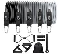 Bandas de resistencia para ejercicio, correas de suspensión de entrenamiento, bandas de resistencia ajustables resistentes para el hogar, gimnasio, garaje, estudio, yoga