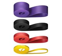 Bandas de resistencia para entrenamiento - 4 piezas Banda Yoga Stretching, cinturón para músculos, para casa, gimnasio, oficina, viajes, adecuado para atletas principiantes profesionales, herramienta