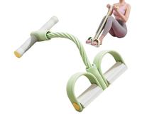 Bandas de resistencia para los pies, cuerda tensora de yoga de 6 tubos, con mango, bandas de resistencia para estirar, para casa, gimnasio, oficina, entrenamiento, fisioterapia, deportes de fuerza