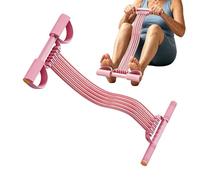 Bandas de resistencia para pies con asas, ejercitador de abdominales ajustables de 10 tubos, banda elástica multifunción para yoga, para mujeres y adultos, gimnasio en casa, pilates, entrenamiento de