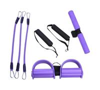 Bandas de Resistencia Que Tienen Pedales - Correa Tensor de 3 Tubos | Bandas Resistencia para Fitness con Mangos - Pilates, Entrenamiento Fuerza física, Gimnasio en casa y Ejercicios Abdominales
