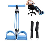Bandas de Resistencia Que Tienen Pedales - Correa Tensor de 3 Tubos | con Mango, Bandas de Resistencia para estiramientos,para Fitness, Entrenamiento, Pilates, Physical, Gimnasio y Abdominales