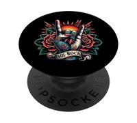 Bandas de Rock clásicas de los años 80 para Mujer, Estilo Retro para Fiesta PopSockets PopGrip Adhesivo