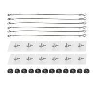 Bandas de seguridad para muebles | Correas de seguridad para niños de acero inoxidable | anclajes de seguridad sin taladros | Fijación universal para TV armario dispositivo de protección infantil