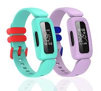 Bandas de silicona para Ace 3, bandas de repuesto suaves impermeables para Ace 3 bandas para niños y niñas, accesorios para pulsera deportiva para Ace 3 Activity Tracker (verde menta Lila)